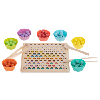 Układanka edukacyjna mozaika z kulek koralików montessori 77 elementów