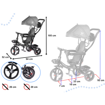 Rowerek Trójkołowy Trike Fix Lite OUTLET