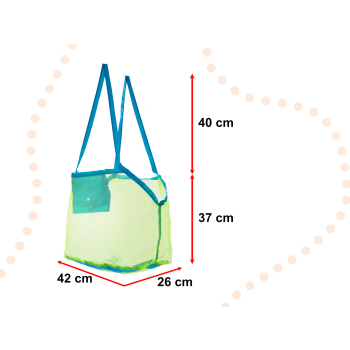 Torba plażowa siatka zakupy zabawki XXL