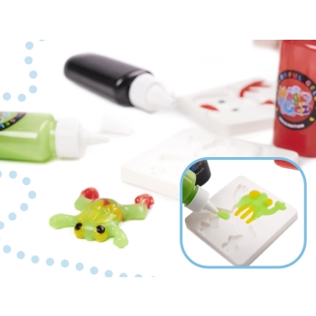Klej żel kryształowy 3D crystal glue kreatywny zestaw w wiaderku 26el.