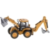 Koparka ładowarka metalowa z ruchomymi łyżkami Die-Cast H-toys 1704 1:50