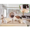 Domek dla lalek drewniany LULILO FLORO boho LED 78cm
