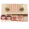 Puzzle drewniane warstwowe budowa ciała montessori dziewczynka