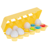 Układanka edukacyjna sorter dopasuj kształty jajka 12 sztuk
