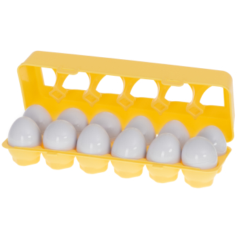 Układanka edukacyjna sorter dopasuj kształty jajka 12 sztuk