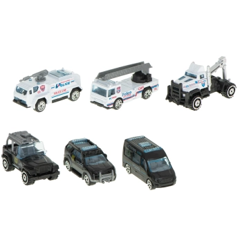 Transporter samolot + 6 aut policja bok/przód