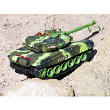 Czołg zdalnie sterowany na pilota RC War Tank 9993 2.4 GHz kamuflaż leśny