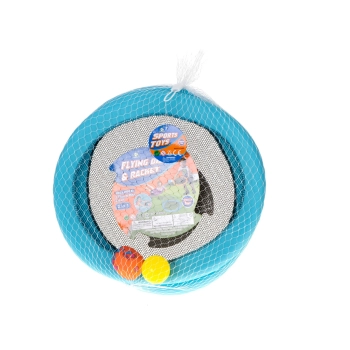 Paletki do gry rakiety z siateczki zestaw 2 piłki i paletki 44cm