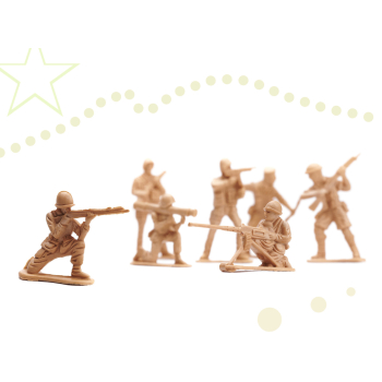 Żołnierzyki baza wojskowa figurki zestaw 114el.