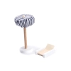 Domek dla lalek drewniany MDF mebelki 78cm czarny LED