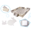 Mata edukacyjna piankowa puzzle kojec szara ecru 30 x 30 cm 36 elementów