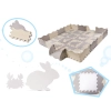 Mata edukacyjna piankowa puzzle kojec szara ecru 30 x 30 cm 36 elementów