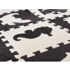 Mata edukacyjna piankowa puzzle 114 x 114 x 1 cm czarna 25 elementów