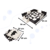 Mata edukacyjna piankowa puzzle 114 x 114 x 1 cm czarna 25 elementów