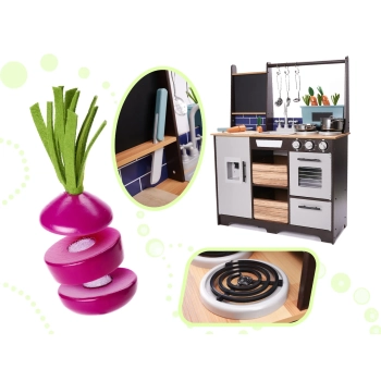 Kuchnia dla dzieci drewniana MDF z akcesoriami LOFT XXL 96cm