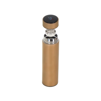 Kubek bidon termiczny termos smart LED 500ml złoty