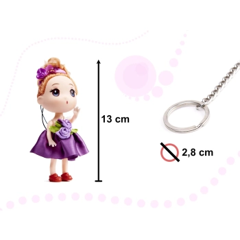 Lalka lalki do domku dla lalek 3 dziewczynki + 1 chłopczyk zestaw 4szt. 12cm