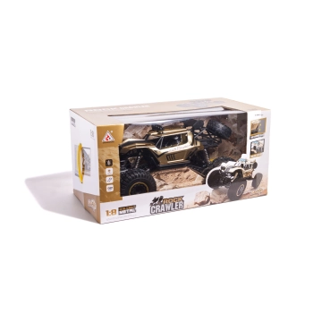 Samochód zdalnie sterowany 2,4GHz 1:8 51cm metal złoty