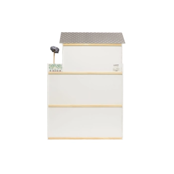 Domek dla lalek drewniany MDF mebelki 122cm XXL LED