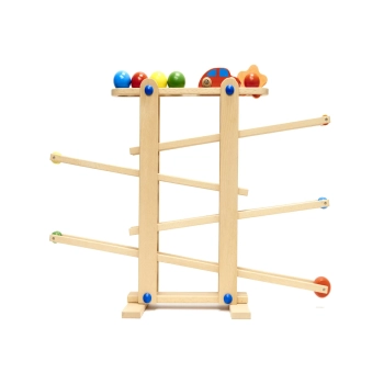 Tor kulkowy drewniany kulodrom montessori XXL