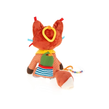Maskotka sensoryczna zawieszka do wózka lisek