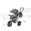 Rowerek Trójkołowy Trike Fix V3 szary