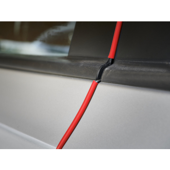 Osłona krawędzi drzwi samochodu uszczelka odbojnik profil zabezpieczenie do auta rantu 5m czerwony