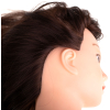 Główka głowa treningowa fryzjerska naturalne włosy brąz