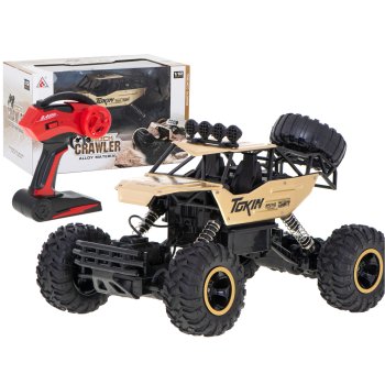 Samochód zdalnie sterowany na pilota RC Rock Crawler 1:12 4WD METAL złoty