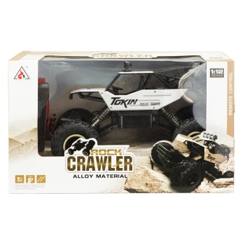 Samochód zdalnie sterowany na pilota RC Rock Crawler 1:12 4WD METAL srebrny