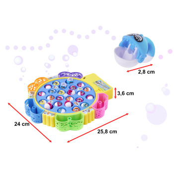 Gra zręcznościowa rodzinna rybki łowienie 24 rybek