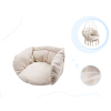 Huśtawka fotel bocianie gniazdo z oparciem ecru 80cm + poduszki