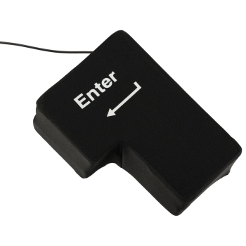 Klawisz ENTER duża antystresowa poduszka USB