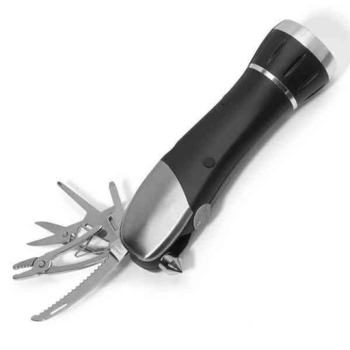 Niezbędnik kierowcy Multitool 8w1 + latarka scyzoryk