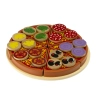 Pizza drewniany zestaw do zabawy z akcesoriami 20cm