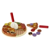 Pizza drewniany zestaw do zabawy z akcesoriami 20cm