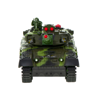 Czołg zdalnie sterowany na pilota RC Big War Tank 9995 duży 2.4 GHz zielony