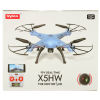 Dron z kamerą na pilota zdalnie sterowany RC Syma X5HW 2,4GHz Kamera Wi-Fi niebieski