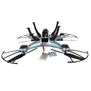 Dron z kamerą na pilota zdalnie sterowany RC Syma X5HW 2,4GHz Kamera Wi-Fi niebieski