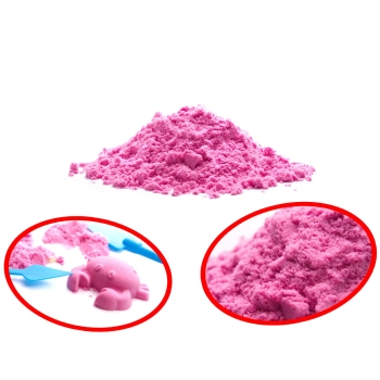 Piasek kinetyczny 1kg w woreczku różowy