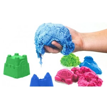Piasek kinetyczny 1kg w woreczku czerwony