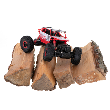 Samochód zdalnie sterowany na pilota RC Rock Crawler HB 2,4GHz 1:18 czerwony