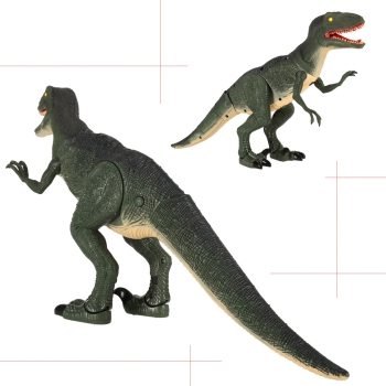 Dinozaur zdalnie sterowany na pilota RC Velociraptor + dźwięki