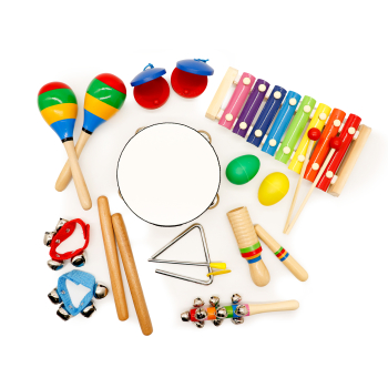 Zestaw muzyczny 10 instrumentów dla dzieci + plecak ECOTOYS
