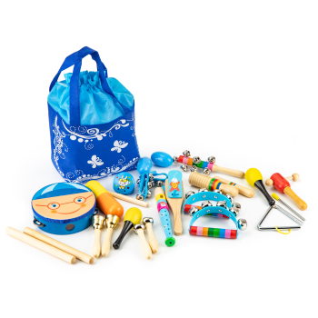 Zestaw muzyczny 16 instrumentów dla dzieci + torba ECOTOYS