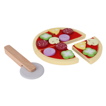 Zabawka drewniana pizza do krojenia dla dzieci ECOTOYS