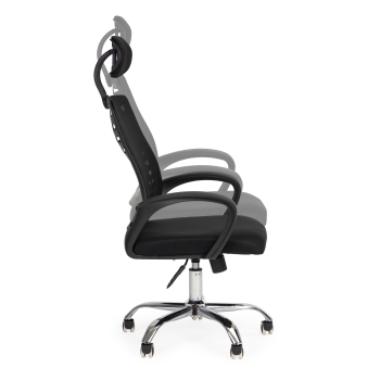 Fotel obrotowy biurowe krzesło zagłówek bujanie