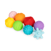 Piłki sensoryczne piłeczki gumowe edukacyjne zestaw 8szt