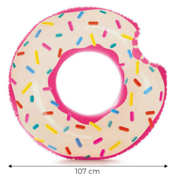 Dmuchane koło do pływania donut pączek 107cm INTEX 56265