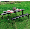 Stół cateringowy bankietowy ogrodowy składany 180cm ratan